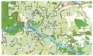 Map of the city of Grodno